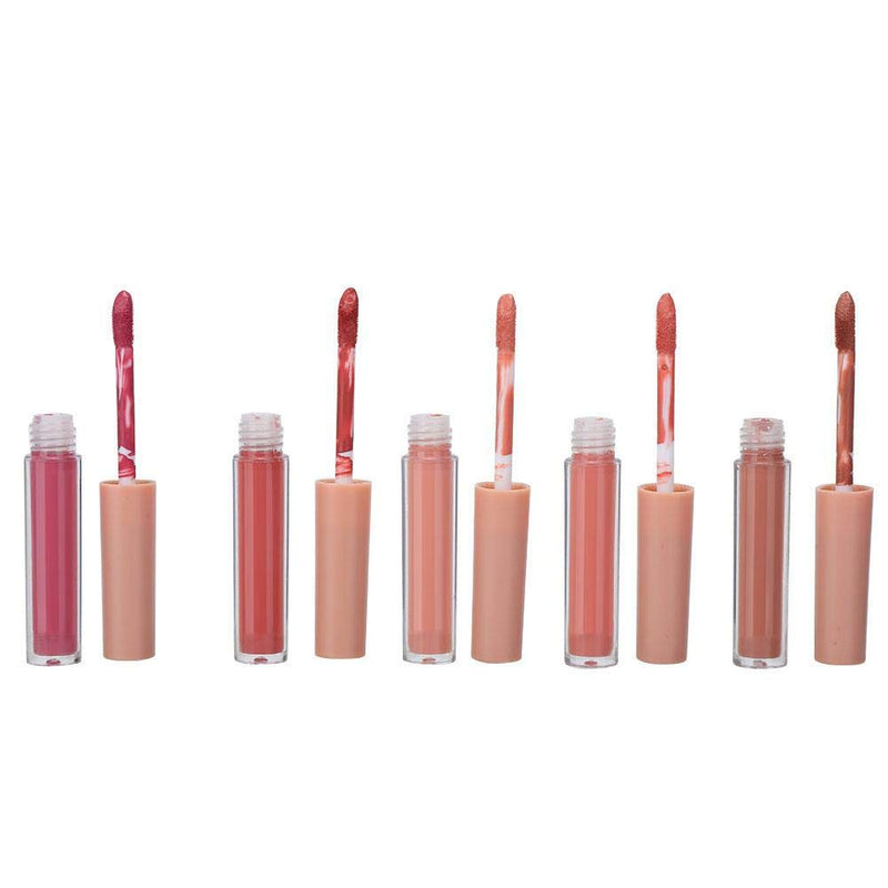 [Australia] - 5Pcs Matte Velvety Liquid Lipstick Matte Liquid Lipgloss Waterproof Lip Gloss Mini Long Lasting Matte Lipstick Lip Gloss Set Makeup Cosmetics(ON A WHLM) ON A WHLM 