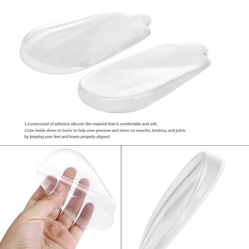 [Australia] - NEPPT Orthopedic Insoles Heel Inserts Lift Shoe Wedge Silicone Knee Pads Women and Men Corrective Pronation, Supination, Medial, Lateral 2 Pairs Kit 