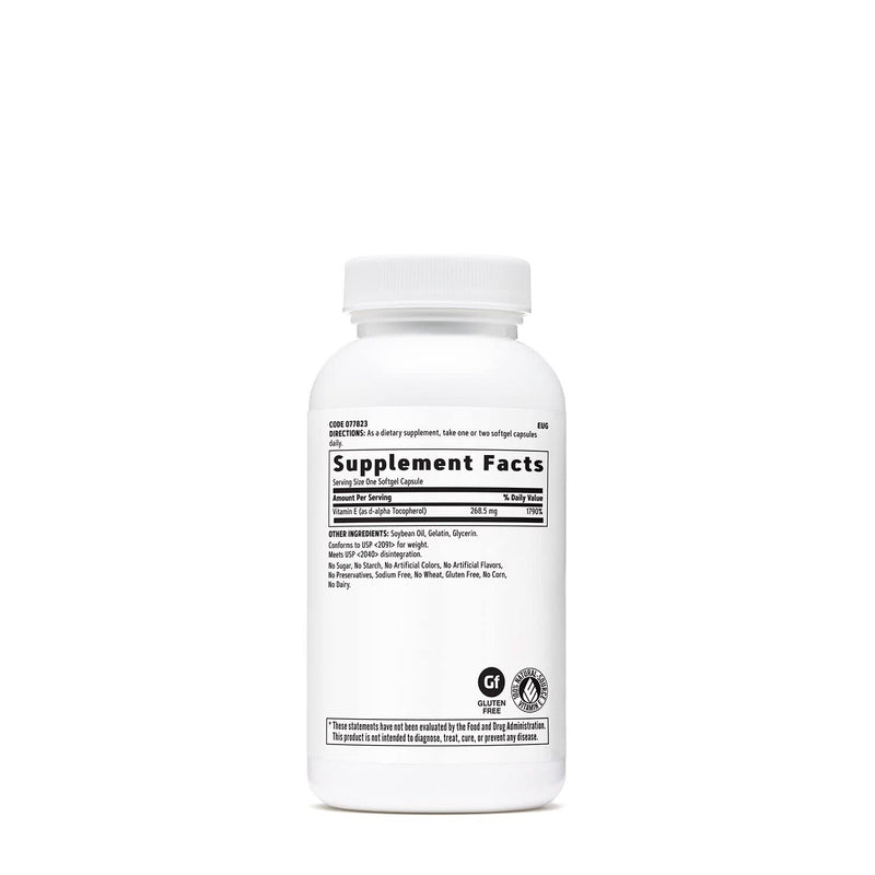 [Australia] - GNC Vitamin E 400IU, 180 Softgels, Supports Healthy Cardiovascular System 