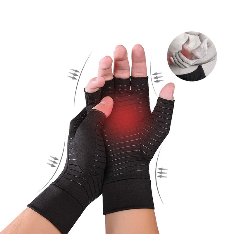 [Australia] - Aaiffey Compression Arthritis Gloves for Men and Women - Compression Gloves High Infused Glove Pain Relief for Arthritis Large 
