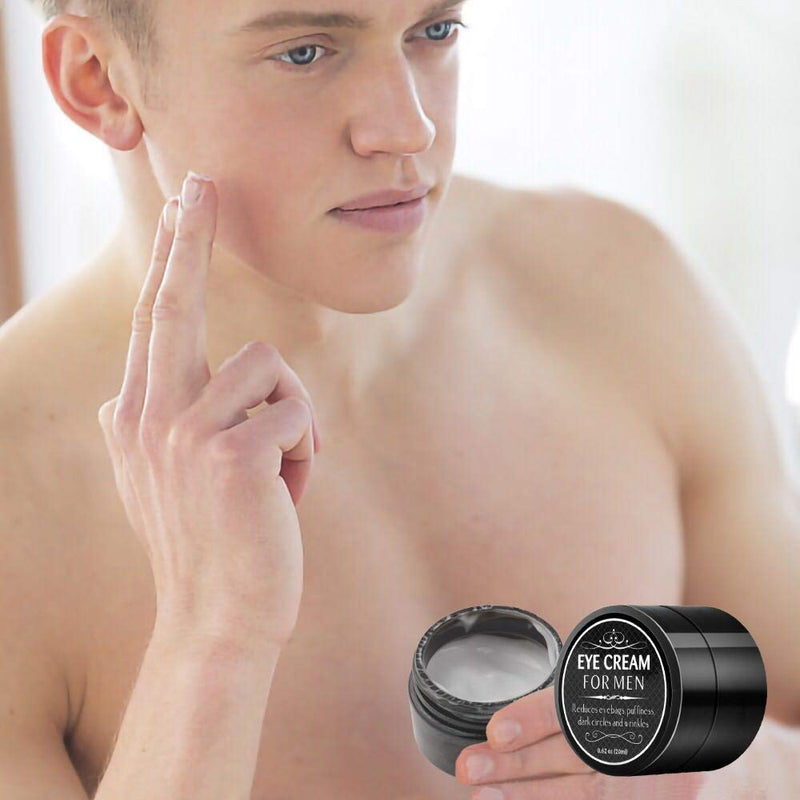 [Australia] - Eye Cream for Men-Kinbeau Eye Cream for Men,Anti-Aging Eye Cream,Total Eye Balm To Reduce Puffiness, Wrinkles, Dark Circles and Under Eye Bags (Black) Black 