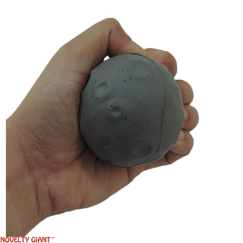 [Australia] - Stress Relief Squeezable Foam Grey Moon Package of Two (2) 