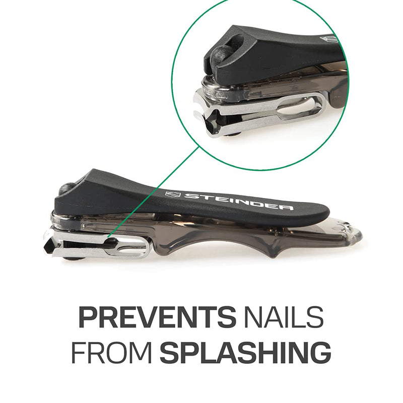 [Australia] - Steinder Toenail clippers, EASY Nail clippers Self Pedicure tool for ingrown Toe nail,EZ grip & Effortless 360 Degree Rotary Blade & Nail Catcher Design 