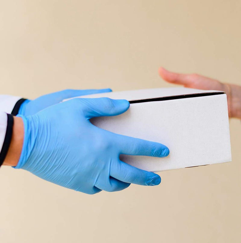 [Australia] - Accurate pack of 100 Disposable Vinyl Gloves / Powder Free / Extra Strong / multi-Purpose use Colour - Blue (LARGE) L 