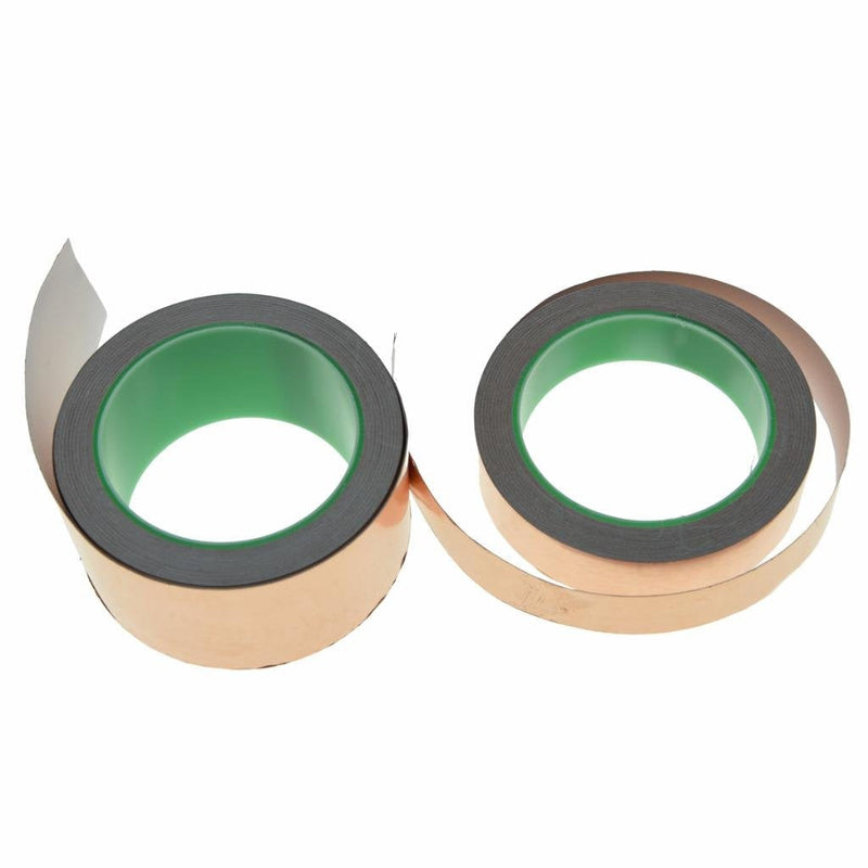 [Australia] - KAISH Double Conductive Copper Foil Paper Shielding Paper for Guitar & EMI Shielding,Crafts,Electrical Repairs,Grounding - 65 FT 25 mm(1") 25mm (1") 