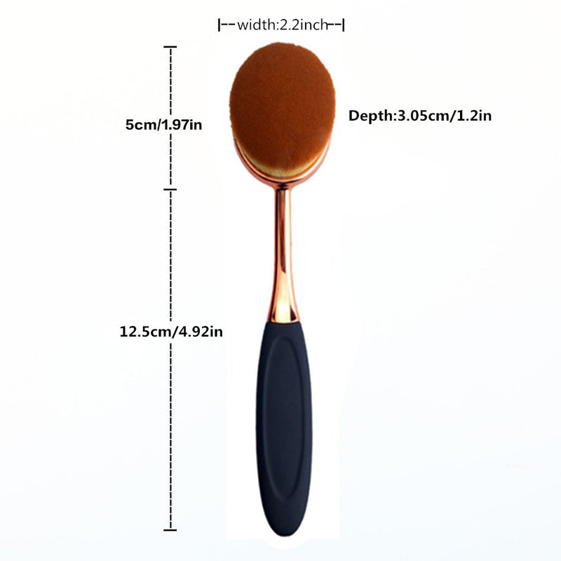 [Australia] - Yoseng Oval Foundation Brush Large Toothbrush makeup brushes Fast Flawless Application Liquid Cream Powder Foundation 1 Count 
