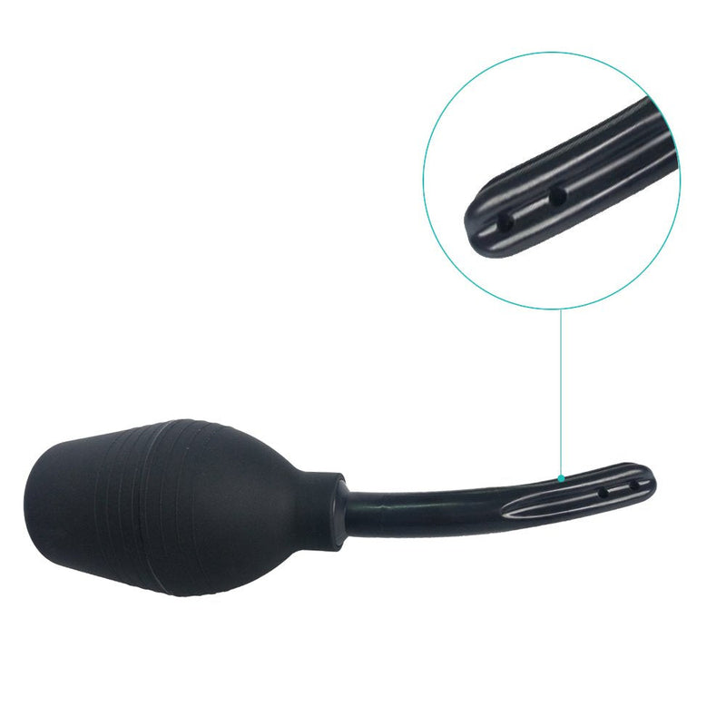 [Australia] - Abyclean Anal Douche Enema Bulb Vaginal Douche Enema Cleaner for Women’s or Man’s Health (310ml Black) 310ml 