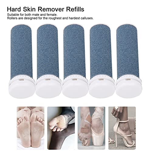 [Australia] - 5 Pcs Rollers for Electric Foot File, Pedicure Hard Skin Remover Refills, Coarse Replacement Roller Compatible with Emjoi Micro Pedi Nano 