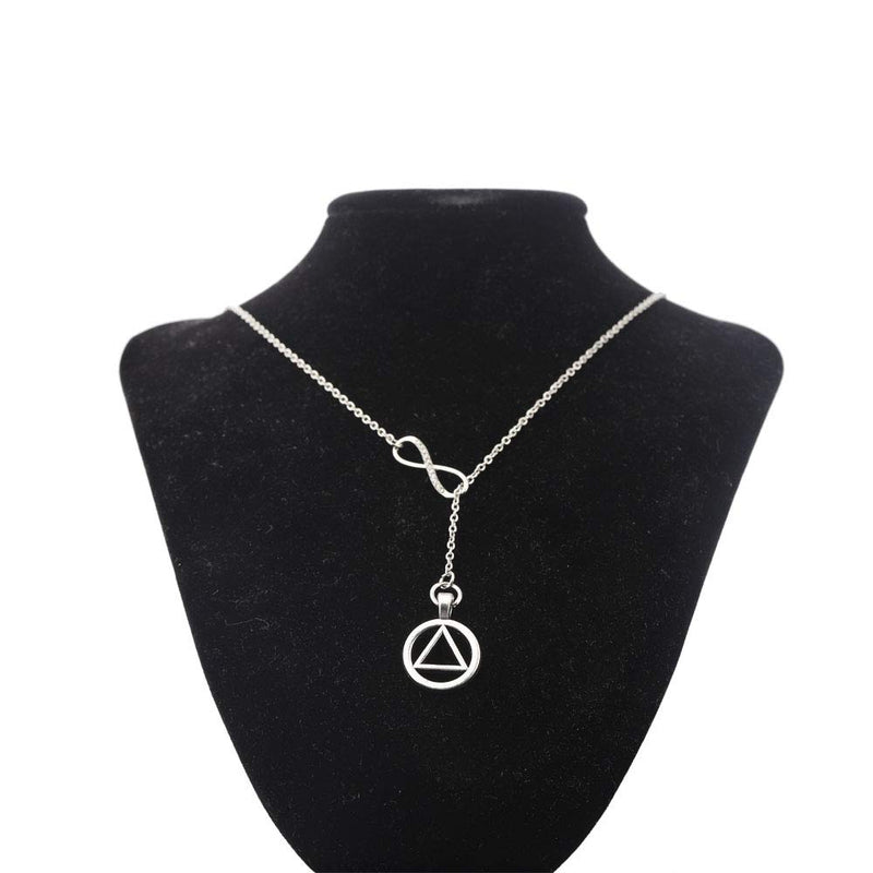 [Australia] - AKTAP AA Recovery Necklace Alcoholics Anonymous Gifts for Sober Sobriety Y Necklace Sobriety Gifts AA Recovery Jewelry AA necklace 