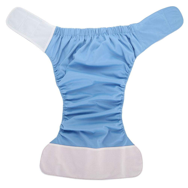 [Australia] - Adults Diapers Reusable Adult Nappy Washable Adjustable Large Diaper for for Women, Men Bariatric, Seniors, Patients Incontinence Care(Blue) Blue 