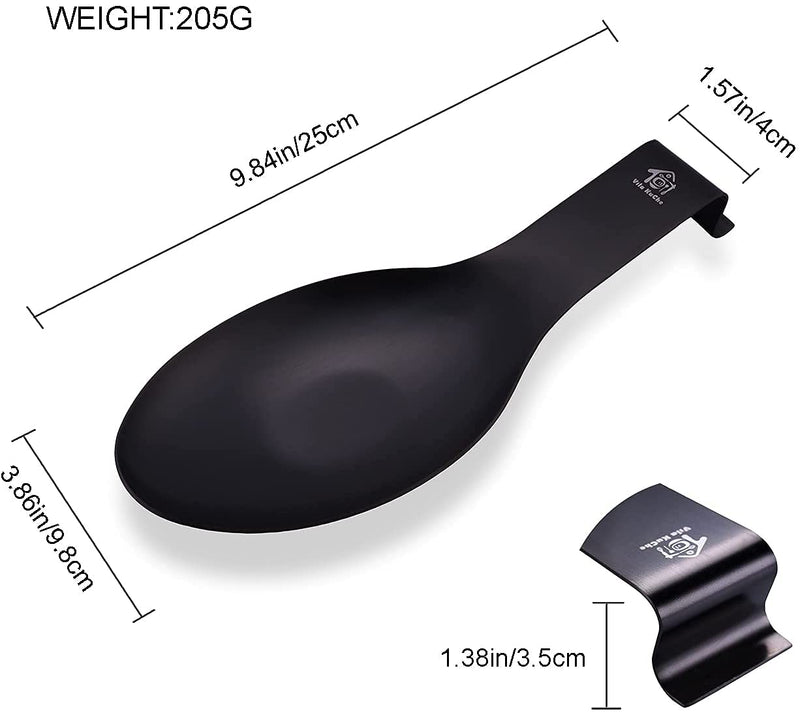 [Australia] - Vila KuChe Stainless Steel Spoon Rest for Kitchen Spoon Holder Counter Cooking Utensil Rest Spoon Heavy Duty Dishwasher Safe 2pcs(Rose Gold) Rose Gold 2pcs 