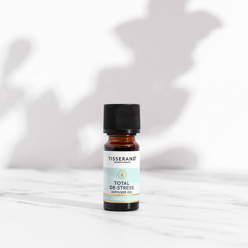 [Australia] - Tisserand Aromatherapy | Total De-Stress | Aromatherapy Diffuser Oil With Geranium, Nutmeg & Orange | 100% Pure Essential Oil Blend | 9ml 