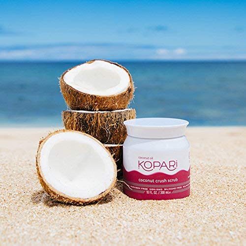 [Australia] - Kopari Coconut Crush Scrub - Brown Sugar Scrub to Exfoliate, Shrink the Appearance of Pores, Help Undo Dark & Age Spots + More With 100% Organic Coconut Oil, Non GMO, and Cruelty Free, 10 Oz 