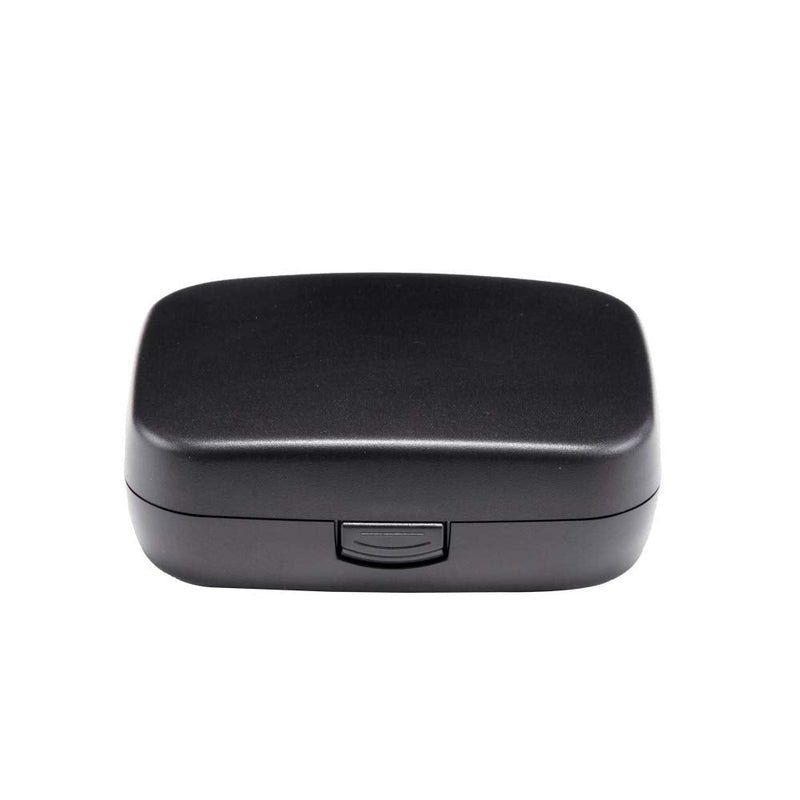 [Australia] - Hearing Aid Case Hard - Portable Protective Storage Case for BTE CIC IIC ITE (Black) Black 