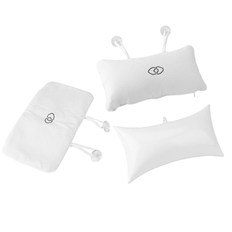 [Australia] - Yolispa Anti-Mold Bathtub Spa Pillow, Non-Slip Strong Suction Cups, bath pillows for tub, Head, Neck, Shoulder Support, Breathable Relax Comfort 