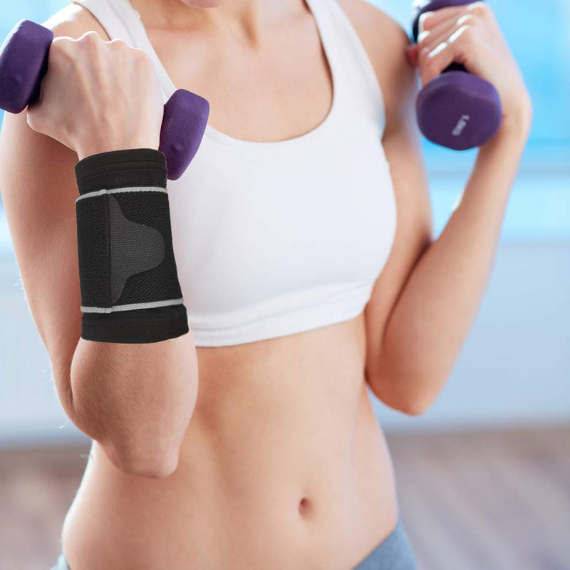 [Australia] - 2 Pack Carpal Tunnel Wrist Brace,Wrist Wraps for Working Out,Weightlifting,Arthritis Hand Support Bands,Lightweight Wristband for Men&Women 