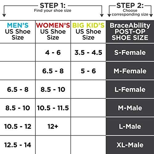 [Australia] - BraceAbility Post-op Shoe for Broken Foot or Toe | Medical / Surgical Walking Shoe Cast Boot, Stress Fracture Brace & Orthopedic Sandal with Hard Sole (LARGE - FEMALE) Large (Pack of 1) 