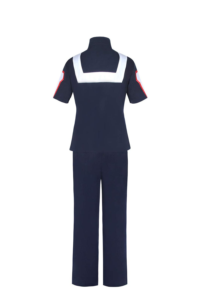 [Australia] - CR ROLECOS BNHA MHA Gym Uniform UA Training Uniform Deku Cosplay PE Outfit Small Navy Blue 
