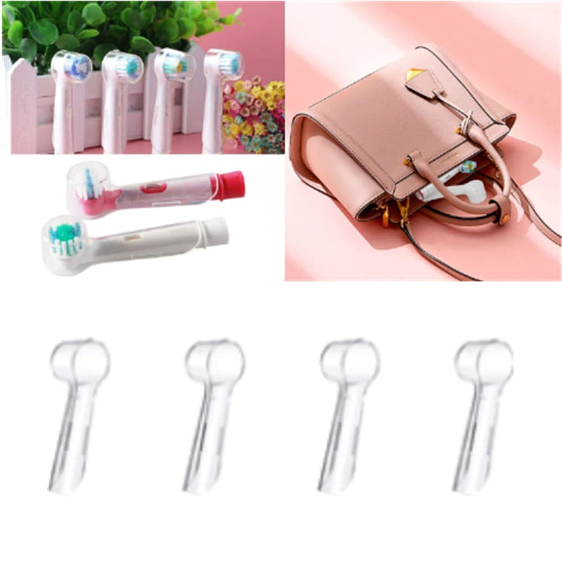 [Australia] - 24Pcs Toothbrush Head Dust Caps Transparent Toothbrush Head Covers Electric Toothbrush Head Covers for Protecting The Cleanliness of The Toothbrush Head 