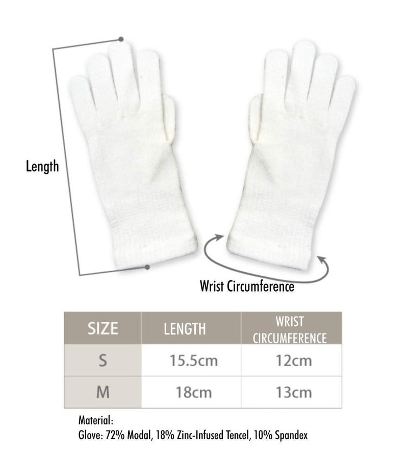 [Australia] - Edenswear Zinc-Infused Gloves for Children with Eczema - Wet Wrap Therapy (Medium) Medium 