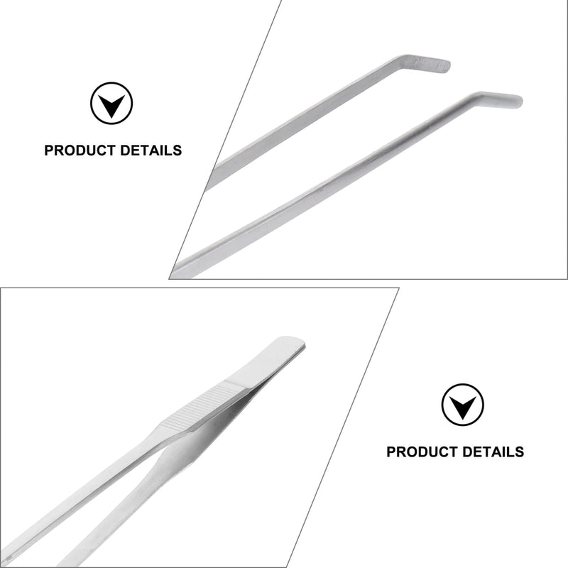 [Australia] - Balacoo Aquarium Tweezers Extra Long 10 inches, Stainless Steel Curved Tweezers 27cm Extra Long Tweezers for Fish Tank Plant Aquascape Tools, Feeding Tongs 