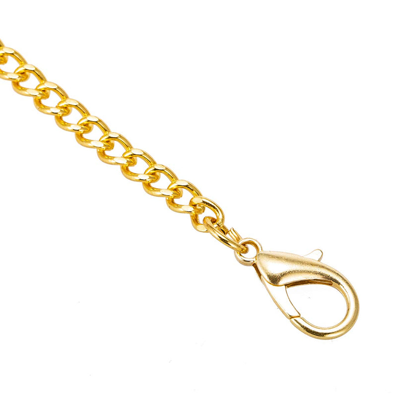 [Australia] - Pocket Watch Albert Vest Chain with T Bar & Lobster Clasps ManChDa Watch Chain Link … Gold 