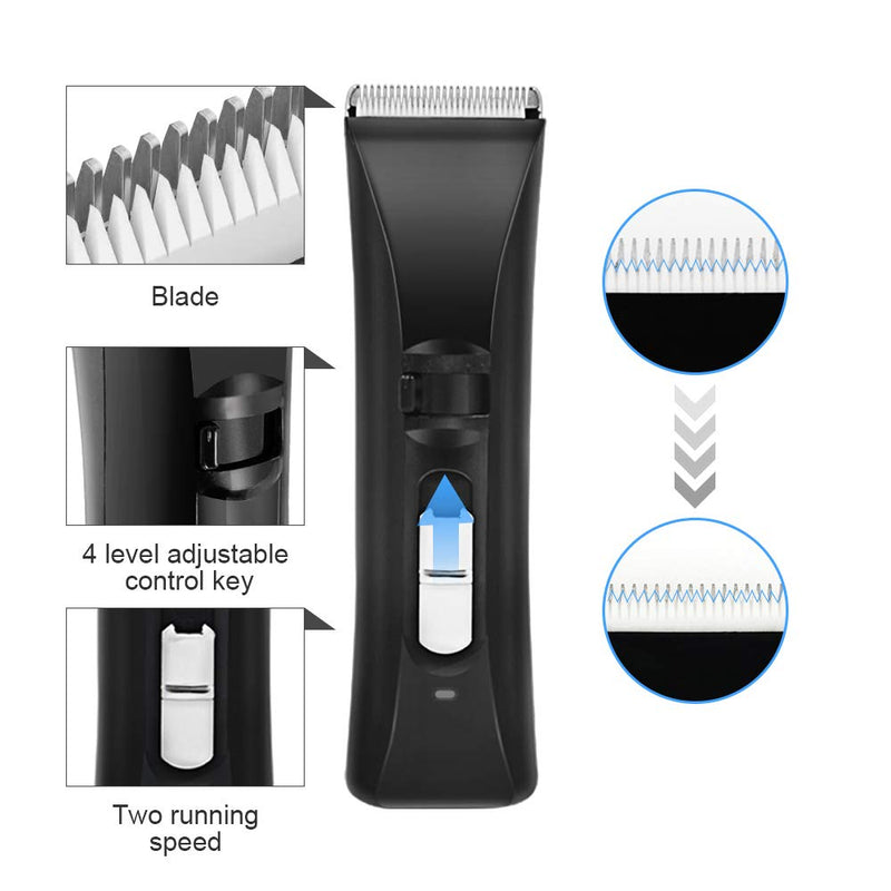 [Australia] - Professional Hair Clipper - Cordless Clippers for Men Hair Trimmer Ceramic Blade, Electric Haircut Kit Rechargeable, Men's Clippers, Adjustable Speeds for Men and Kids 
