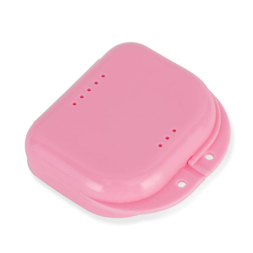 [Australia] - Annhua Deantal Slim Retainer Case, Retainer Container Trays, Partial Denture Storage Box (Pink) 