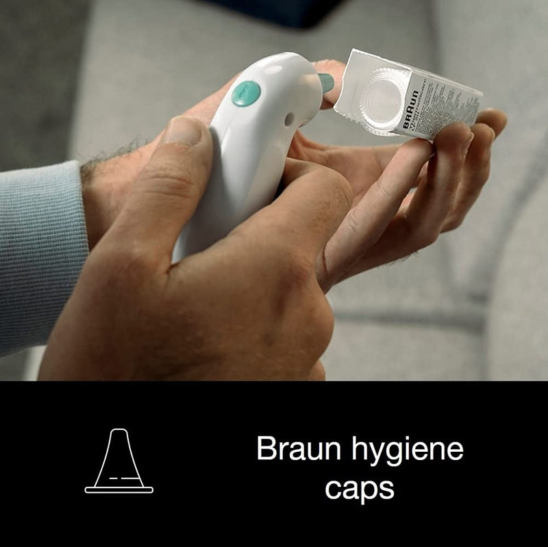 [Australia] - Braun ThermoScan 3 Ear Thermometer (Professional Accuracy, Audio Fever Indicator Reliable, Temperature Screening, Fever, Fast, Easy to Use, Hygienic, Baby, Adults) IRT3030 