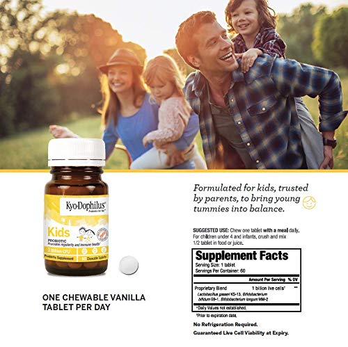 [Australia] - Kyo-Dophilius Kids Probiotic, Promotes Regularity and Immune Health*, 60 tablets (Packaging may vary) 