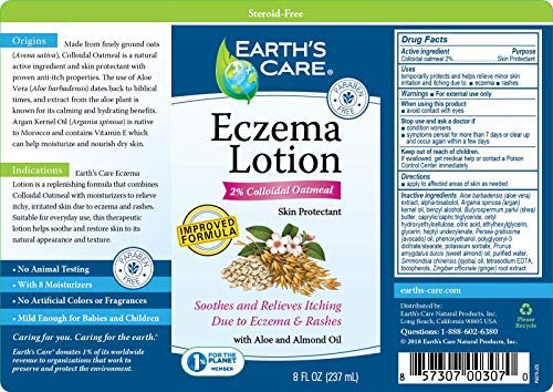 [Australia] - Earth's Care Eczema Lotion, Steroid, Dye & Fragrance Free, Allergy-Tested (8 FL OZ) 8 Fl Oz (Pack of 1) 