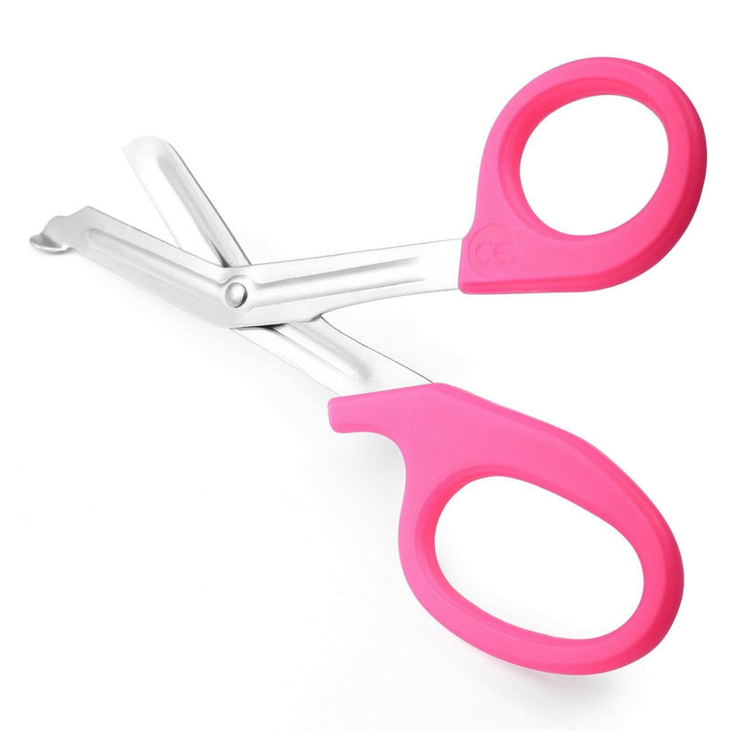 [Australia] - Utility Bandage Medical Shears Tuff Cut Scissor First Aid Nursing Scissor Tuff Cut Scissors Trauma Shears First Aid Medical Scissors CE (Pink 5.5) Pink 5.5 