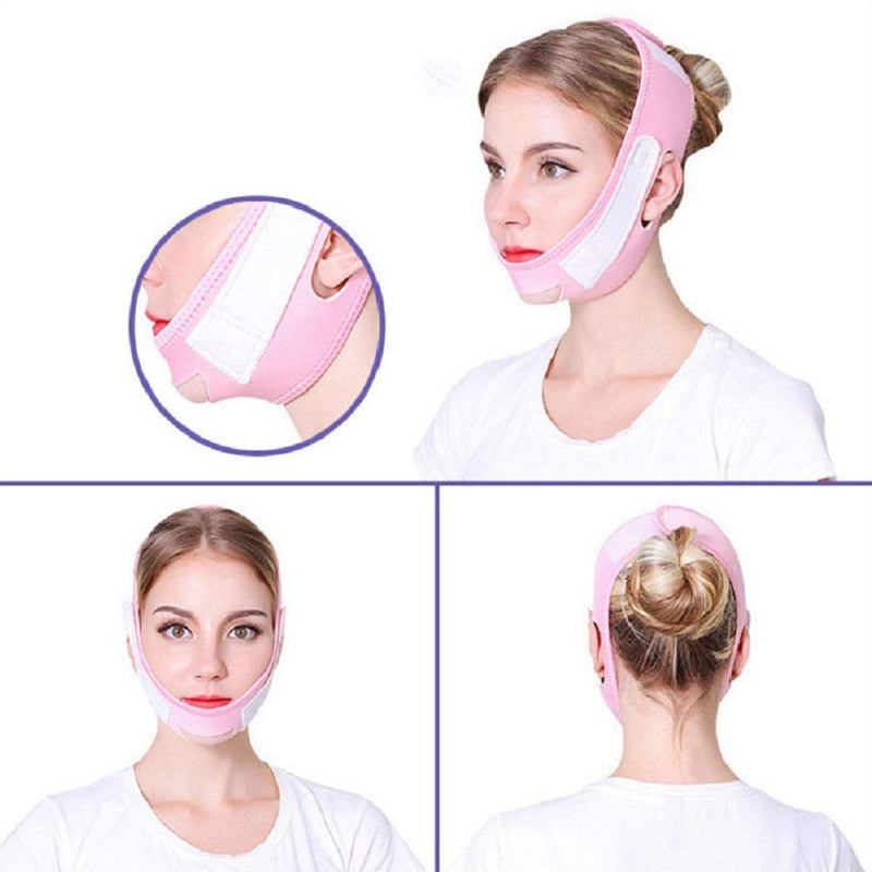 [Australia] - V Shaped Line Chin Up Face Lift Double Chin Belt,Face Slimming Strap, Face Shaper Band Eliminates Wrinkles Sagging Anti-aging Painless Firming Mask for 