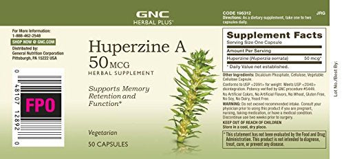 [Australia] - GNC Herbal Plus Huperzine A 