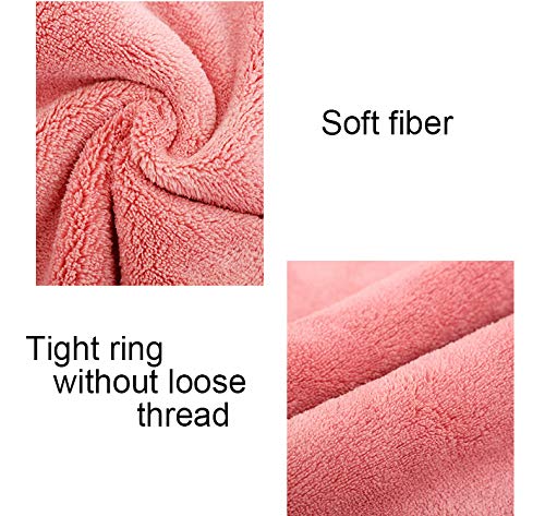 [Australia] - Hooshion Thickened Coral Velvet Dry Hair Cap Absorbent Quick-drying Hair Cap Bag Turban Dry Hair Towel Shower Cap Microfiber 