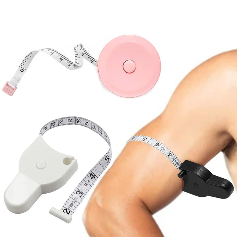 [Australia] - Body Fat Measure Tape chi-0331005-Body Measure Tape 60inch (150cm),【3-in-1】Body Retractable Tape *1, Soft Retractable Tape 2 