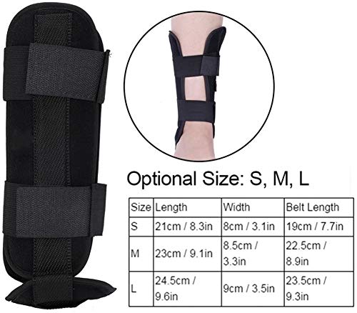 [Australia] - ZJchao Breathable Foot Drop Orthosis Ankle Brace Support Protection Sprain Splint Arthritis Recovery Osteoarthritis of The Achilles Tenosynovitis and Plantar Fasciitis M 