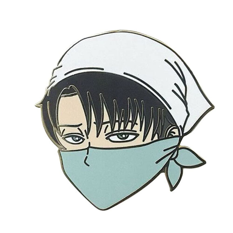 [Australia] - Attack On Titan Levi Ackerman Hard Enamel Pin Anime Fans Collectible Badge Brooch 