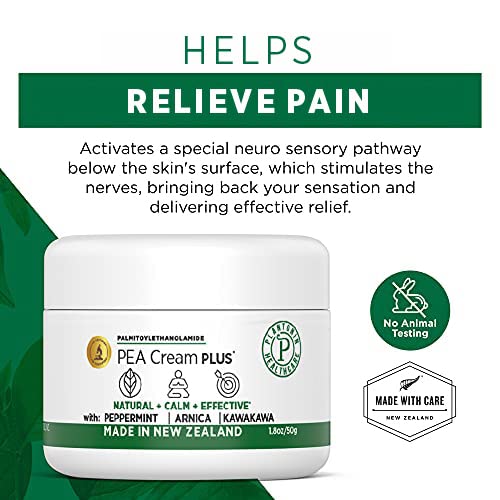[Australia] - Plantonin New Zealand - Pea Cream Plus, for Joint Pain, Relief Muscle Cream for Mild Discomfort, Easy to Apply Cream for Swelling and Improved Blood Flow, 1.8 oz/50 g 