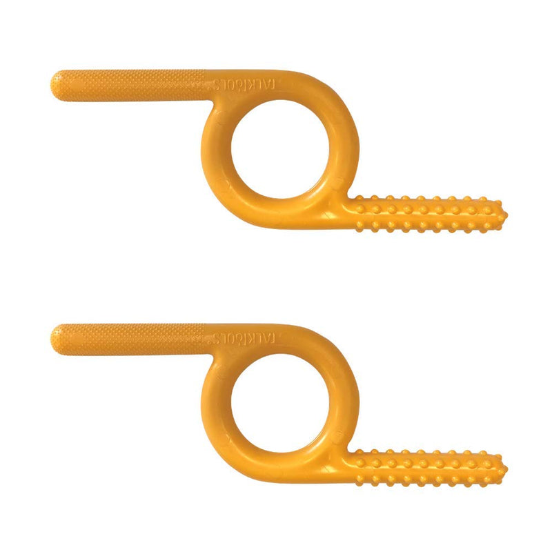 [Australia] - TalkTools Textured Chewy (Orange) 2pk | Oral Motor Sensory Tool for Kids and Toddlers | Therapy Tools to Improve Chewing and Biting 