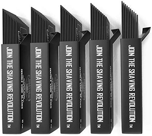 [Australia] - Double Edge Razor Blades - Men´s Safety Razor Blades for Shaving - Platinum Japanese Stainless Steel Double Razor Shaving Blades for Men for a Smooth, Precise and Clean Shave - 50 Count 