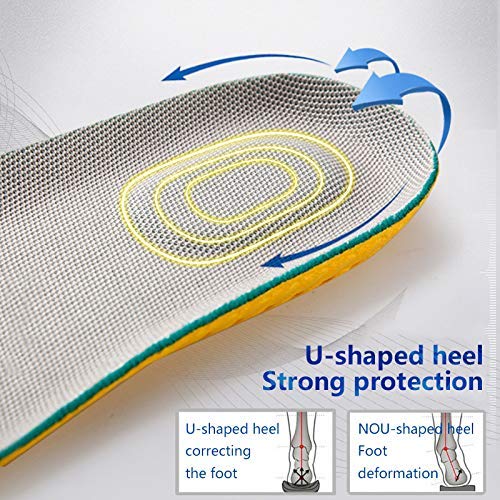 [Australia] - 3 Pairs Elastic Shock Absorbing Shoe Insoles Breathable Honeycomb Sneaker Inserts Sports Shoe Insole Replacement Insoles for Men and Women 3 Pairs UK3-6 