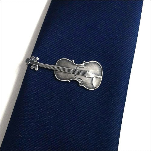 [Australia] - ISHOKUYA Violin Unique Tie Clasps & Tacks Tie Clip Bar Tie Pin Made in Japan 