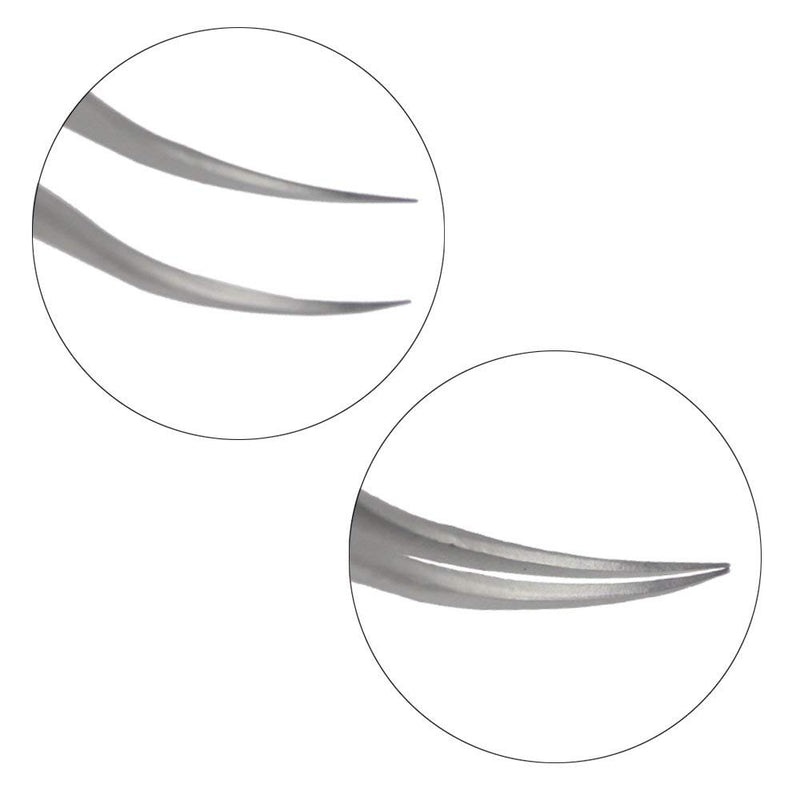 [Australia] - Individual Eyelash Tweezers - FEITA Professional Stainless Steel Curved Tweezer Precision for 3D Volume Eyelash Extension (1 Pc) 