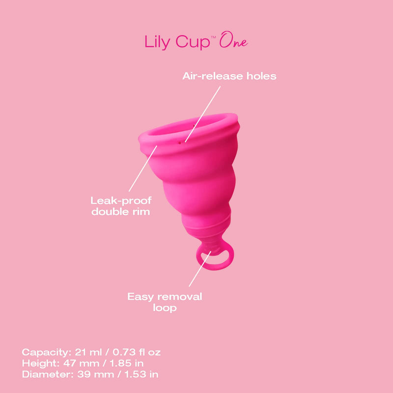 [Australia] - Intimina Lily Cup One – The Collapsible Menstrual Cup for Beginners, Teen Menstrual Cup, First Time User 