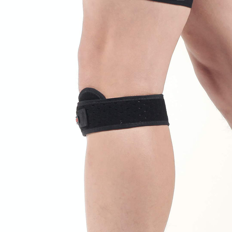 [Australia] - Wide & Soft patella strap knee braces - Decreased muscle fatigue and rapid recovery from the knee pain - Adjustable strap is good for doing any exercise (Right) Right 
