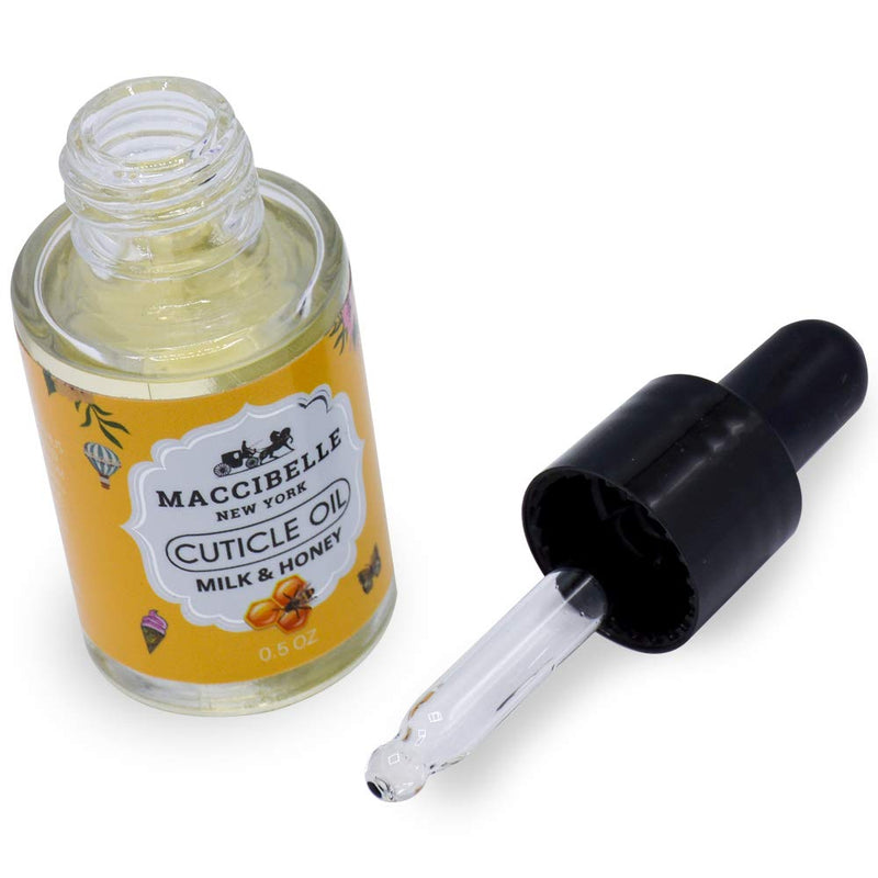 [Australia] - Maccibelle Cuticle Oil Milk and Honey 0.5 oz - Heals Dry Cracked Cuticles 