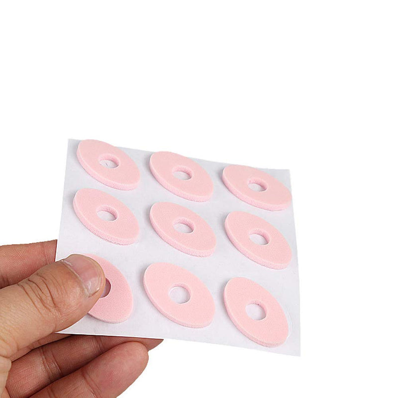 [Australia] - 36 Pieces Oval Foam Callus Cushion Self Adhesive Soft Foam Callus Cushions Toe Pads Corn Protector Callus Cushions for Pain Relief Feet Toes, Pink 