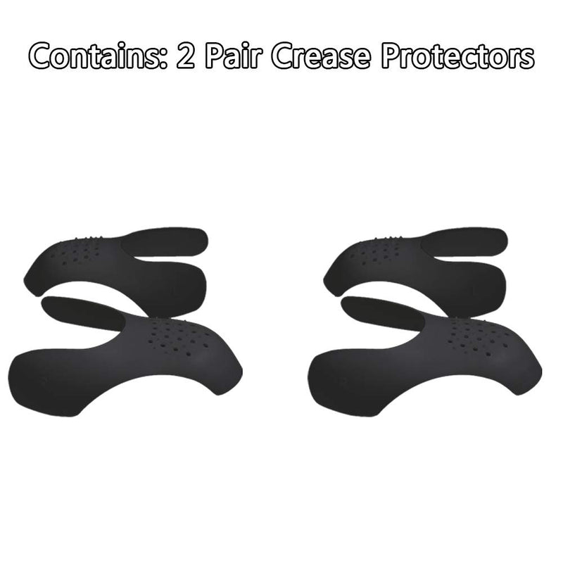 [Australia] - 2 Pair -Men Sneaker Shoes Protector Against Shoe Creases, for Running Casual Shoes， Toe Box Crease Protector， Soft Material，for Men's US Size 7.5-12 Black 
