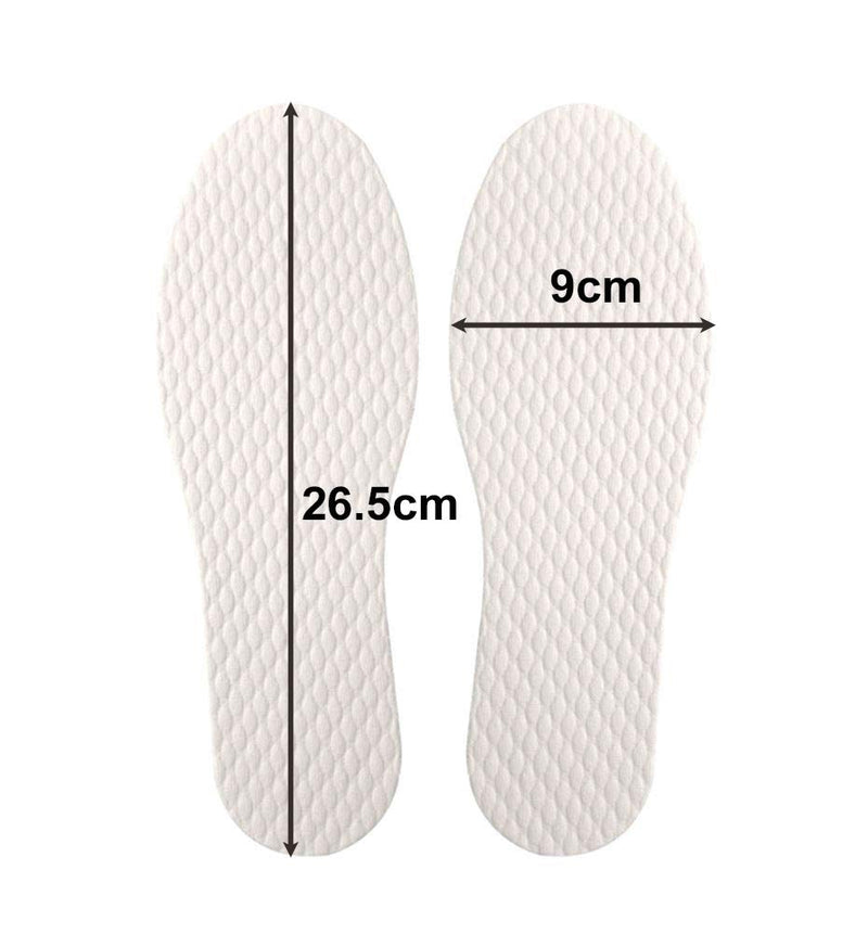 [Australia] - Wowlife 5/10/20 Pairs Disposable Breathable Thin Insoles Barefoot Insoles for US Size 6-9 (5 Pairs) 5 Pair (Pack of 10) 